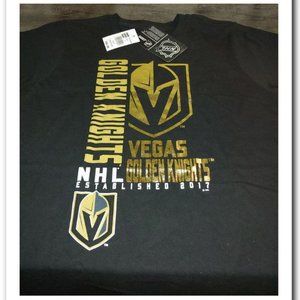 💥 Carl Banks Vegas Golden Knights NHL Hockey Womens T-Shirt (NWT) 💥